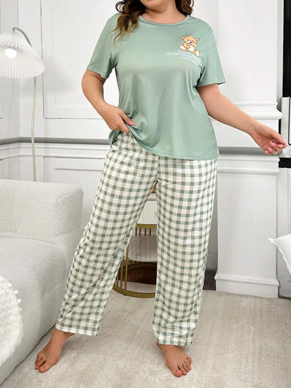 Good Mood Bear Printed Night Suit
