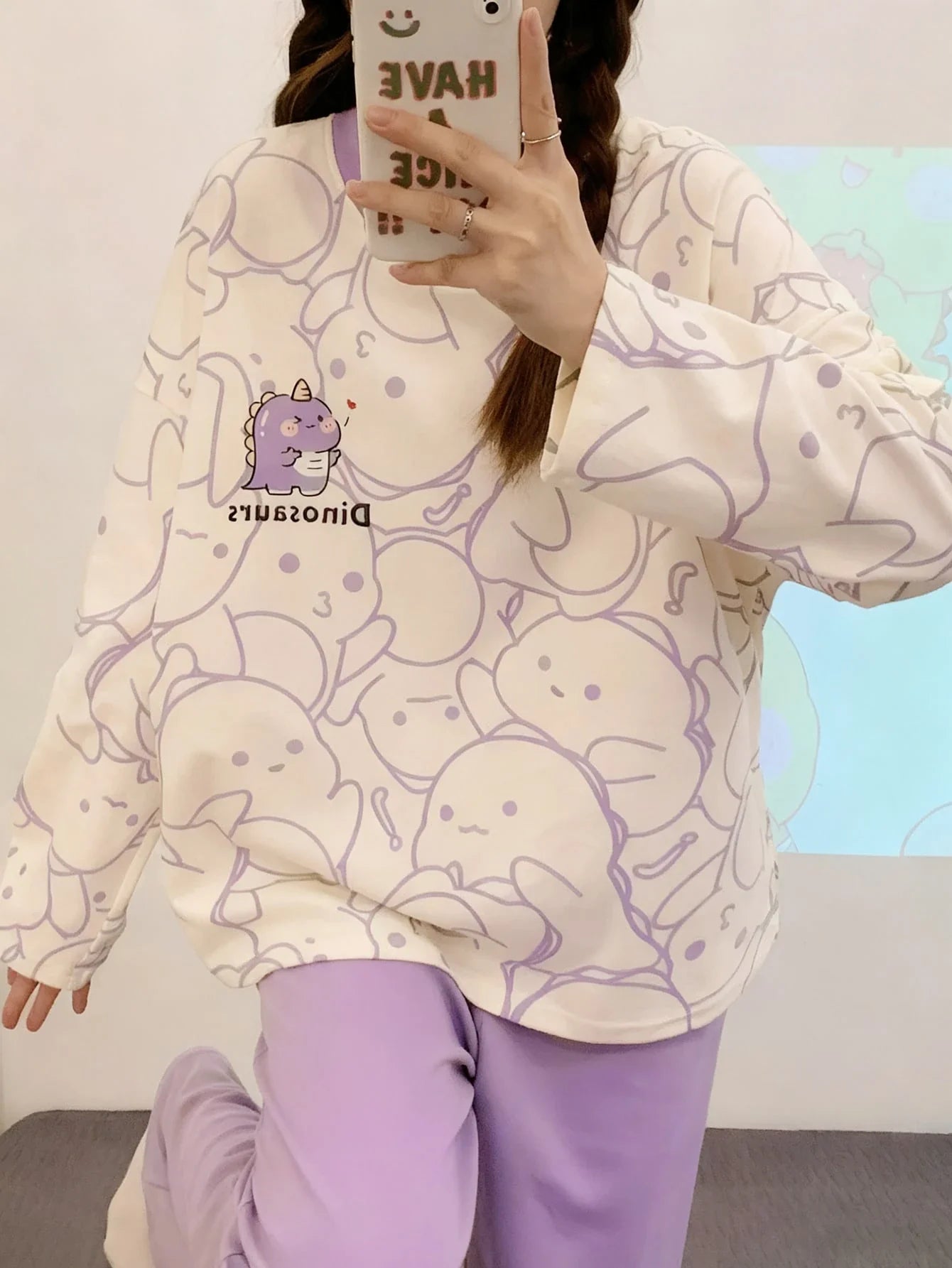 Dino Dreams Printed Night Suit
