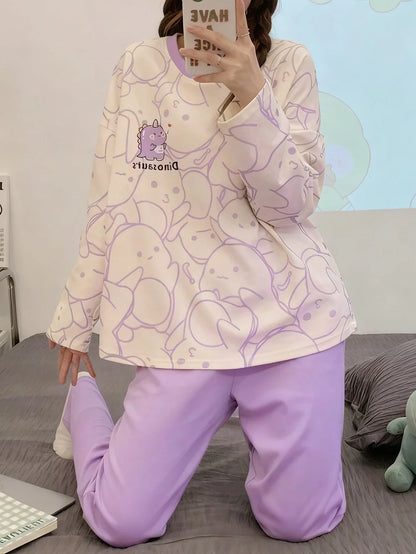 Dino Dreams Printed Night Suit