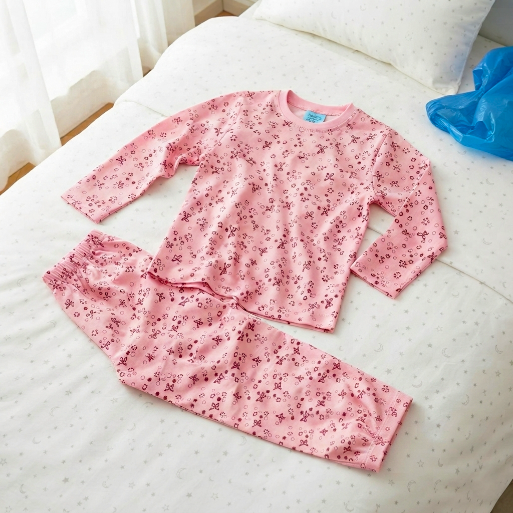 Pink Butterfly Shade Full Sleeve Kids Suit