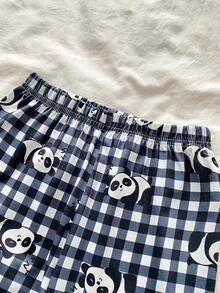 Sweet Dream Panda Half Sleeve Kids Suit