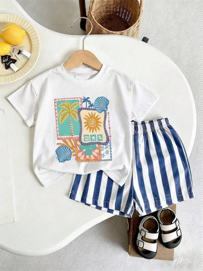 Beachwear Half Sleeve Kids Suit